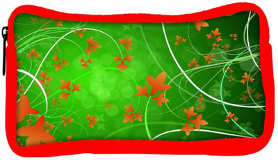 

Snoogg Eco Friendly Canvas Swirly Plants Designer Student Pen Pencil Case Coin Purse Pouch Cosmetic Makeup Bag (RED) Pouch(Multicolor)
