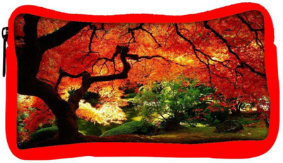 

Snoogg Eco Friendly Canvas Red Leaves In Trees Designer Student Pen Pencil Case Coin Purse Pouch Cosmetic Makeup Bag (RED) Pouch(Multicolor)