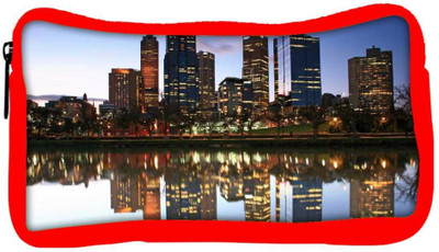 

Snoogg Eco Friendly Canvas River Side Buildings Designer Student Pen Pencil Case Coin Purse Pouch Cosmetic Makeup Bag (RED) Pouch(Multicolor)