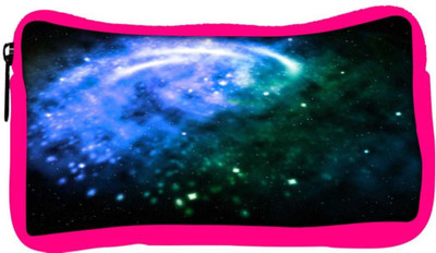 

Snoogg Eco Friendly Canvas Blue Galaxy Background Student Pen Pencil Case Coin Purse Pouch Cosmetic Makeup Bag (PINK) Pouch(Multicolor)