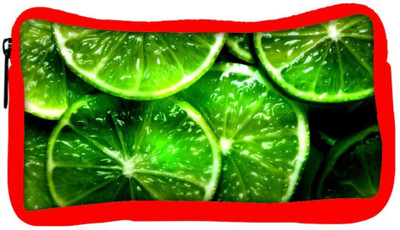 

Snoogg Eco Friendly Canvas Green Lemon Designer Student Pen Pencil Case Coin Purse Pouch Cosmetic Makeup Bag (RED) Pouch(Multicolor)