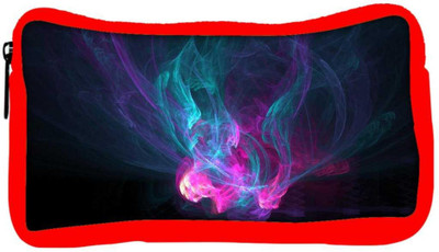 

Snoogg Eco Friendly Canvas Multicolor Smoke Pattern Designer Student Pen Pencil Case Coin Purse Pouch Cosmetic Makeup Bag (RED) Pouch(Multicolor)