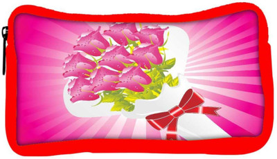 

Snoogg Eco Friendly Canvas Beautifull Flower Bouque Series Design Student Pen Pencil Case Coin Purse Pouch Cosmetic Makeup Bag (RED) Pouch(Multicolor)