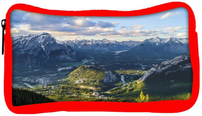 

Snoogg Eco Friendly Canvas White Mountains Designer Student Pen Pencil Case Coin Purse Pouch Cosmetic Makeup Bag (RED) Pouch(Multicolor)