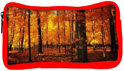 

Snoogg Eco Friendly Canvas Dense Forest Designer Student Pen Pencil Case Coin Purse Pouch Cosmetic Makeup Bag (RED) Pouch(Multicolor)