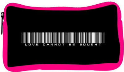 

Snoogg Eco Friendly Canvas Love Cannot Be Bought Barcode Student Pen Pencil Case Coin Purse Pouch Cosmetic Makeup Bag (PINK) Pouch(Multicolor)