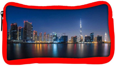 

Snoogg Eco Friendly Canvas White Burj Khalifa Designer Student Pen Pencil Case Coin Purse Pouch Cosmetic Makeup Bag (RED) Pouch(Multicolor)