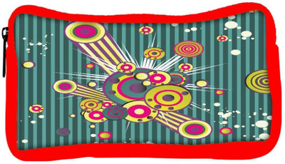 

Snoogg Eco Friendly Canvas Colorful Pattern Amazed Designer Student Pen Pencil Case Coin Purse Pouch Cosmetic Makeup Bag (RED) Pouch(Multicolor)