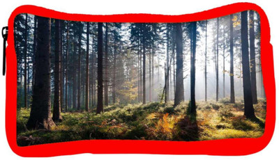 

Snoogg Eco Friendly Canvas Dense Forest In Sunlight Designer Student Pen Pencil Case Coin Purse Pouch Cosmetic Makeup Bag (RED) Pouch(Multicolor)