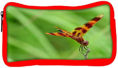 

Snoogg Eco Friendly Canvas Tiger Dragonfly Designer Student Pen Pencil Case Coin Purse Pouch Cosmetic Makeup Bag (RED) Pouch(Multicolor)