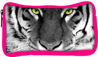 

Snoogg Eco Friendly Canvas White Tiger Designer Student Pen Pencil Case Coin Purse Pouch Cosmetic Makeup Bag (PINK) Pouch(Multicolor)
