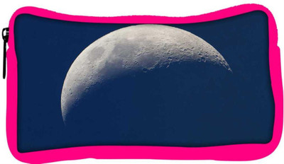 

Snoogg Eco Friendly Canvas Half Moon Designer Student Pen Pencil Case Coin Purse Pouch Cosmetic Makeup Bag (PINK) Pouch(Multicolor)