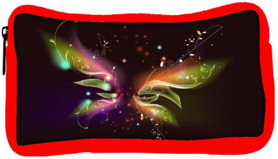

Snoogg Eco Friendly Canvas Abstract Black Design Designer Student Pen Pencil Case Coin Purse Pouch Cosmetic Makeup Bag (RED) Pouch(Multicolor)