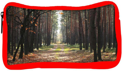 

Snoogg Eco Friendly Canvas Autumn Student Pen Pencil Case Coin Purse Pouch Cosmetic Makeup Bag (RED) Pouch(Multicolor)