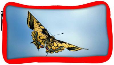 

Snoogg Eco Friendly Canvas Dragon Butterfly Designer Student Pen Pencil Case Coin Purse Pouch Cosmetic Makeup Bag (RED) Pouch(Multicolor)