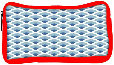 

Snoogg Eco Friendly Canvas Abstract White Blue Pattern 1 Designer Student Pen Pencil Case Coin Purse Pouch Cosmetic Makeup Bag (RED) Pouch(Multicolor)