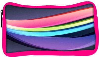 

Snoogg Eco Friendly Canvas Abstract Bright Colors Creative Designer Student Pen Pencil Case Coin Purse Pouch Cosmetic Makeup Bag (PINK) Pouch(Multicolor)