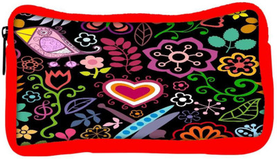 

Snoogg Eco Friendly Canvas Colorful Floral Seamless Pattern In Cartoon Style Seamless Pattern Student Pen Pencil Case Coin Purse Pouch Cosmetic Makeup Bag (RED) Pouch(Multicolor)