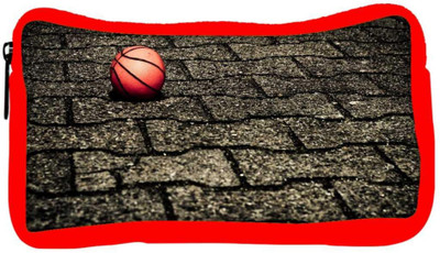 

Snoogg Eco Friendly Canvas Basketball On Street Designer Student Pen Pencil Case Coin Purse Pouch Cosmetic Makeup Bag (RED) Pouch(Multicolor)