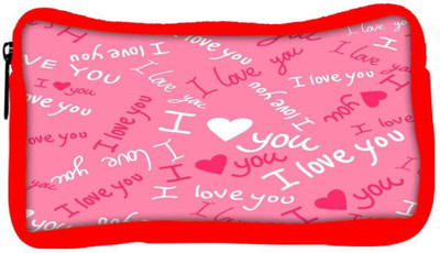 

Snoogg Eco Friendly Canvas I Love You Pink Pattern 1 Designer Student Pen Pencil Case Coin Purse Pouch Cosmetic Makeup Bag (RED) Pouch(Multicolor)