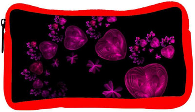 

Snoogg Eco Friendly Canvas Happy Valentine Heart Designer Student Pen Pencil Case Coin Purse Pouch Cosmetic Makeup Bag (RED) Pouch(Multicolor)
