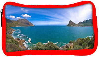 

Snoogg Eco Friendly Canvas Amazing Sea View Designer Student Pen Pencil Case Coin Purse Pouch Cosmetic Makeup Bag (RED) Pouch(Multicolor)