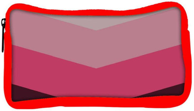 

Snoogg Eco Friendly Canvas Large Chevron Student Pen Pencil Case Coin Purse Pouch Cosmetic Makeup Bag (RED) Pouch(Multicolor)