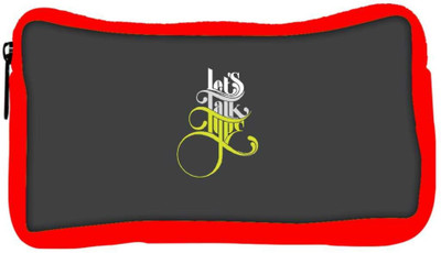 

Snoogg Eco Friendly Canvas Lets Talk Type Designer Student Pen Pencil Case Coin Purse Pouch Cosmetic Makeup Bag (RED) Pouch(Multicolor)