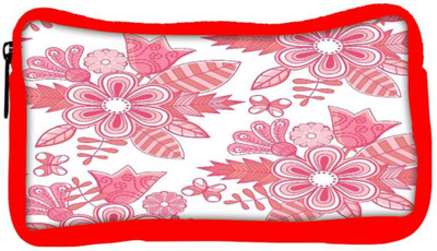 

Snoogg Eco Friendly Canvas Abstract Floral Background Student Pen Pencil Case Coin Purse Pouch Cosmetic Makeup Bag (RED) Pouch(Multicolor)