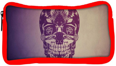 

Snoogg Eco Friendly Canvas Skull With Diamond Eyes Designer Student Pen Pencil Case Coin Purse Pouch Cosmetic Makeup Bag (RED) Pouch(Multicolor)