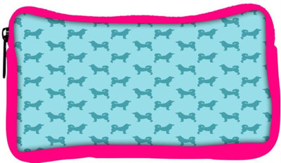 

Snoogg Eco Friendly Canvas Dogs Green Pattern Designer Student Pen Pencil Case Coin Purse Pouch Cosmetic Makeup Bag (PINK) Pouch(Multicolor)