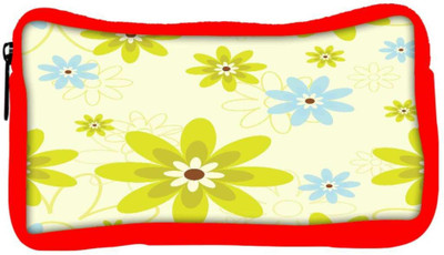

Snoogg Eco Friendly Canvas Green Flowers Designer Student Pen Pencil Case Coin Purse Pouch Cosmetic Makeup Bag (RED) Pouch(Multicolor)