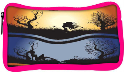 

Snoogg Eco Friendly Canvas Abstract Background Student Pen Pencil Case Coin Purse Pouch Cosmetic Makeup Bag (PINK) Pouch(Multicolor)