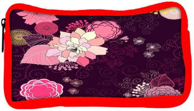 

Snoogg Eco Friendly Canvas Vector Flower Seamless Pattern Student Pen Pencil Case Coin Purse Pouch Cosmetic Makeup Bag (RED) Pouch(Multicolor)