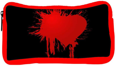 

Snoogg Eco Friendly Canvas Bloody Heart Designer Student Pen Pencil Case Coin Purse Pouch Cosmetic Makeup Bag (RED) Pouch(Multicolor)