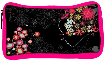 

Snoogg Eco Friendly Canvas Flower Girl Designer Student Pen Pencil Case Coin Purse Pouch Cosmetic Makeup Bag (PINK) Pouch(Multicolor)