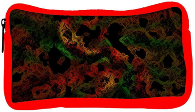 

Snoogg Eco Friendly Canvas Colorful Shades Abstract Designer Student Pen Pencil Case Coin Purse Pouch Cosmetic Makeup Bag (RED) Pouch(Multicolor)