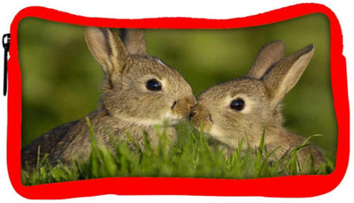 

Snoogg Eco Friendly Canvas Rabbit Designer Student Pen Pencil Case Coin Purse Pouch Cosmetic Makeup Bag (RED) Pouch(Multicolor)