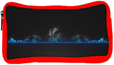 

Snoogg Eco Friendly Canvas Honeycomb Smoke Background Designer Student Pen Pencil Case Coin Purse Pouch Cosmetic Makeup Bag (RED) Pouch(Multicolor)
