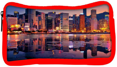 

Snoogg Eco Friendly Canvas Abstract Buildings Designer Student Pen Pencil Case Coin Purse Pouch Cosmetic Makeup Bag (RED) Pouch(Multicolor)