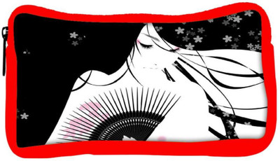 

Snoogg Eco Friendly Canvas Beautiful Geisha Anime Designer Student Pen Pencil Case Coin Purse Pouch Cosmetic Makeup Bag (RED) Pouch(Multicolor)