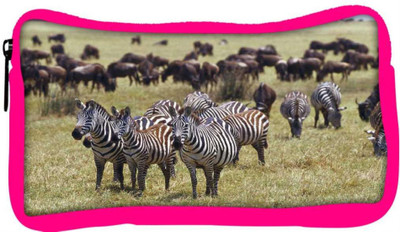 

Snoogg Eco Friendly Canvas Multiple Zebra Designer Student Pen Pencil Case Coin Purse Pouch Cosmetic Makeup Bag (PINK) Pouch(Multicolor)