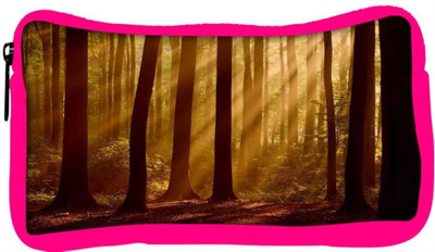 

Snoogg Eco Friendly Canvas Evebibg Forest Designer Student Pen Pencil Case Coin Purse Pouch Cosmetic Makeup Bag (PINK) Pouch(Multicolor)