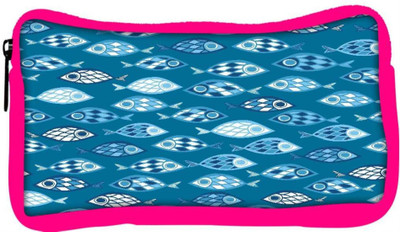 

Snoogg Eco Friendly Canvas Fishes In Blue Pattern Designer Student Pen Pencil Case Coin Purse Pouch Cosmetic Makeup Bag (PINK) Pouch(Multicolor)