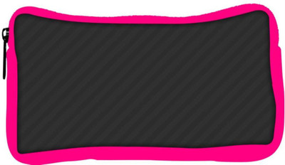 

Snoogg Eco Friendly Canvas Black Diagonal Stripes Designer Student Pen Pencil Case Coin Purse Pouch Cosmetic Makeup Bag (PINK) Pouch(Multicolor)