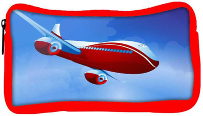 

Snoogg Eco Friendly Canvas Airplane Vector Student Pen Pencil Case Coin Purse Pouch Cosmetic Makeup Bag (RED) Pouch(Multicolor)