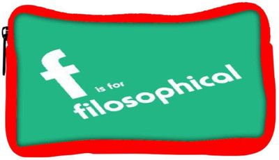 

Snoogg Eco Friendly Canvas Filosophical 2899 Student Pen Pencil Case Coin Purse Pouch Cosmetic Makeup Bag (RED) Pouch(Multicolor)