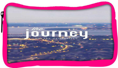 

Snoogg Eco Friendly Canvas The Journey Matters Student Pen Pencil Case Coin Purse Pouch Cosmetic Makeup Bag (PINK) Pouch(Multicolor)