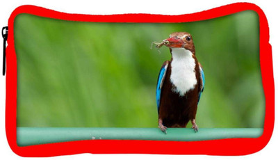 

Snoogg Eco Friendly Canvas Kingfisher Bird Designer Student Pen Pencil Case Coin Purse Pouch Cosmetic Makeup Bag (RED) Pouch(Multicolor)