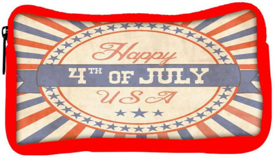 

Snoogg Eco Friendly Canvas Independence Day Greeting Card In Vintage Style Student Pen Pencil Case Coin Purse Pouch Cosmetic Makeup Bag (RED) Pouch(Multicolor)
